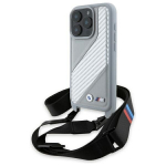BMW BMHCP16X23PSCCG iPhone 16 Pro Max  6.9" szary|grey hardcase M Edition Carbon Stripe & Strap