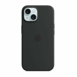 APPLE Silikoonist kaitse&uuml;mbris MagSafe'iga iPhone 15 jaoks - Must