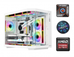 MDATA GAMING Ryzen 9 7950X3D 64GB 2TB SSD 1TB HDD RX 7700 XT Windows 11 White