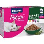 Vitakraft Po&eacute;sie Classique Meaty choice linnuliha, lambaliha ja ulukiliha, 12x85 g