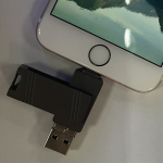 USB pulk Foto M&auml;lupulk iPhoneile, USB 3.0 32GB 64GB 128GB 256GB Kr&uuml;pteeritud Pildihaldur., Juoda