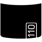 Land Rover Defender L663 2020 Musta Anti-Glare Kapoti Dekoor Originaal VPLEB0438