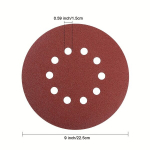 10tk 225mm Lihvketas 10 Auguga Konks ja Luup Ketas., 60#-10 vnt