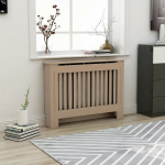 vidaXL radiaatorikate 112 x 19 x 81 cm, MDF, Ruda