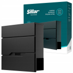 Postkast suur must 37 cm x 37 cm, A4 - antratsiit jouda