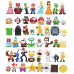 48tk/ komplekt Super Mario Family Luigi Yoshi Bowser Wario virsikkonn Daisy figuurimudeli m&auml;nguasjad