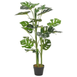 vidaXL kunsttaim monstera lillepotiga, roheline, 100 cm