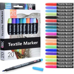 Tekstiilimarker "TEXTILE MARKER", 20 v&auml;rvi.