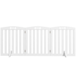 PawHut 3-osaline koerat&otilde;kke v&auml;rav, 155 x 61 cm, valge