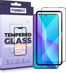 FoneKiti kaitseklaas Full Cover, Samsung Galaxy S25+ / S24+, must