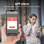 ARIZA nutikas isiklik alarm 130dB - USB laetav, juhtmevaba kaugteavitusega, SOS funktsiooniga, h&auml;daabivalgusti, v&otilde;tmehoidjaga &uuml;hilduv.