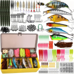 88/108/130/360tk T&auml;ielik Kalastustarvete Komplekt: Voblerid, Spinnerbaitid, Plastikussid, Jigid, Pealmised Landid Forellile, Bassile & L&otilde;hele , 360vnt jaukų rinkinys