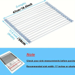 Rullitav N&otilde;udekuivatusrest Kraanikausi Kohal Roostevaba Teras., Juoda