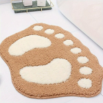 Superimav Microfiber Vannimatt Libisemisvastase Tagaosaga - Pehme ja Mugav Hall Vaip, 48*67cm kupranugaris