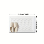 Luksuslik Puuvillast P&otilde;randamat, Libisemisvastane Veekindel., Baltas