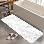 1tk Flanell Marmor K&ouml;&ouml;gimatt, Libisemiskindel Veekindel Mustust H&uuml;lgav Matt., 17,71 * 47,24 colio (45 * 120 cm)