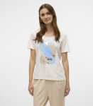 Vero Moda naiste T-s&auml;rk 10323762*01, valge/helesinine