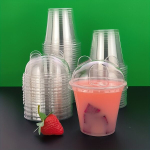 Plasttopsid, 50 tk, 10oz/300ml + rutulinis dangtelis