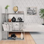 vidaXL raamaturiiul/ruumijagaja betoonhall 80x24x96 cm puitlaastplaat