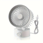 Lauaventilaator USB, Baltas