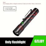 1tk USB Laetav Taskulamp, 30W LED Ere Taskulamp, Suumiga V&auml;livalgusti Akuindikaatoriga, 3 Režiimi Pika Vahemaa Prožektor Kalap&uuml;&uuml;giks, Matkamiseks ja H&auml;daolukordadeks.
