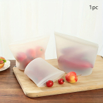 silikoonist toidukott 500 ml, Baltas