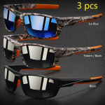 Meeste spordiprillid, 3 tk,, IceBlue+PatternBlack+Black