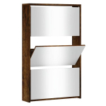 jalatsikapp，3 sahtliga kingakapp peegliga, suitsutatud tamm, 63x17x102,5 cm CFE267811