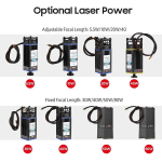 450Nm 40W Lasermoodul Fikseeritud Fookuskaugusega Laser Graveering Pea Kiire Laser Graveerija 3D -Printer Cnc Ruuteri Lasermoodul Diy K&auml;sit&ouml;&ouml;puidu Jaoks_20W, 20W