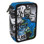 Koos pliiatsitaskuga, CoolPack, kolmekohaline, T-rex dinosaurus