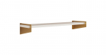 Riiul Furniture Ivi, valge/pruun