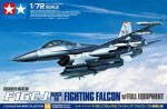 Tamiya - F-16CJ Fighting Falcon w/Full Equipment, 1/72, 60788
