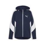 Meeste lukuga dressipluus PUMA EVOSTRIPE Full-Zip Hoodie DK Club Navy - 67899514, sinine