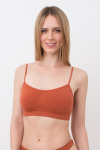 &Otilde;mblusteta topp &otilde;hukeste &otilde;lapaeltega CAMI TOP Giulia, v&auml;rv burnt sienna, L/XL