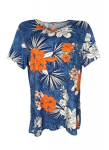 Naiste T-s&auml;rk, sinine/oranž, L/XL