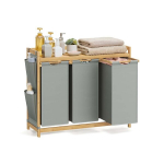 Pesukorv, SONGMICS, 94x33x78 cm, Kreemikasvalge