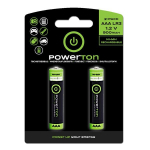 Laetavad AAA patareid, 1.2V, 900 mAh, Powerton, 2 tk