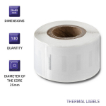 Etiketid dymo lw-99010 s0722370 28 x 89 mm 130 t&uuml;kki Qoltec jaoks.