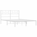 kaheinimese voodi，t&auml;iskasvanu voodi，metallist voodiraam peatsiga, valge, 140x190 cm CFE2116037