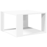 kohvilaud，tugitoolilaud，diivanilaud, valge, 51,5x51,5x30 cm, tehispuit CFE544604