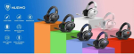 NUKW -double traadita m&auml;ngud k&otilde;rvaklapid - 2,4 GHz Bluetooth, mikrofon PS5, PS4, PC, Switch - Valge