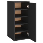 vidaXL Spintelės batams, juodos, 32x35x70 cm, 2 vnt., Juoda