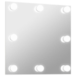 LED pirnidega seinapeegel, Sidabro