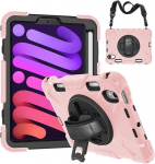 Kaane iPad Mini 6 8,3" p&ouml;&ouml;rlev statiiv ja pliiatsihoidja roosa