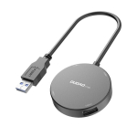 Dudao 4in1 USB &ndash; 1x USB 3.2 Gen 1 / 3x USB 2.0 HUB adapteri jaotur + kaabel must (A15B)