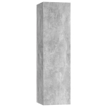 vidaXL telerikapp, betoonhall, 30,5 x 30 x 110 cm, puitlaastplaat