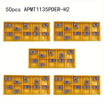 10-100tk APMT1135PDER-H2 K&otilde;vasulam Freesiterad CNC Terasele ja Roostevabale Terasele., 50vnt APMT1135PDER-H2