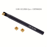 Karbiid Treipingi T&ouml;&ouml;riistakomplekt, 10mm Vars, T-soon T&ouml;&ouml;riistahoidikuga., S10K-SCLCR06+2vnt CCMT060204
