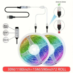 USB LED valgustiriba Pidu Kaunistus, 98,43 pėdų / 30 m