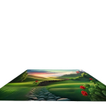 Dekoratiivne Vaip Roosimustriga, 79 * 118 colių / 200 * 300 cm